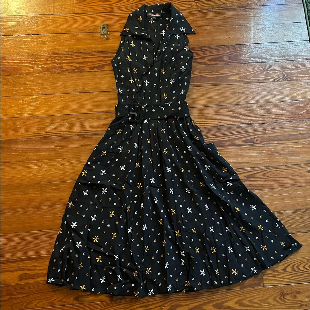 Trashy Diva Fleur de Lis Moto Dress